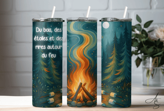 Du bois,des étoiles et des rires autour du feu
