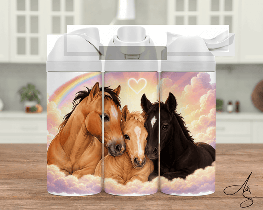 Cheval & nuage rose