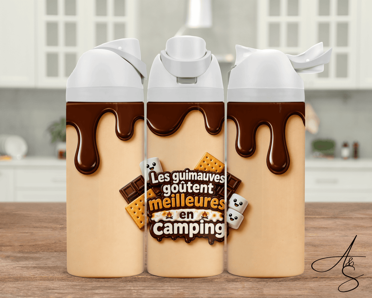 Les guimauves goûtent meilleurs en camping