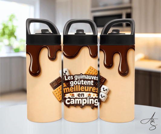 Les guimauves goûtent meilleures en camping