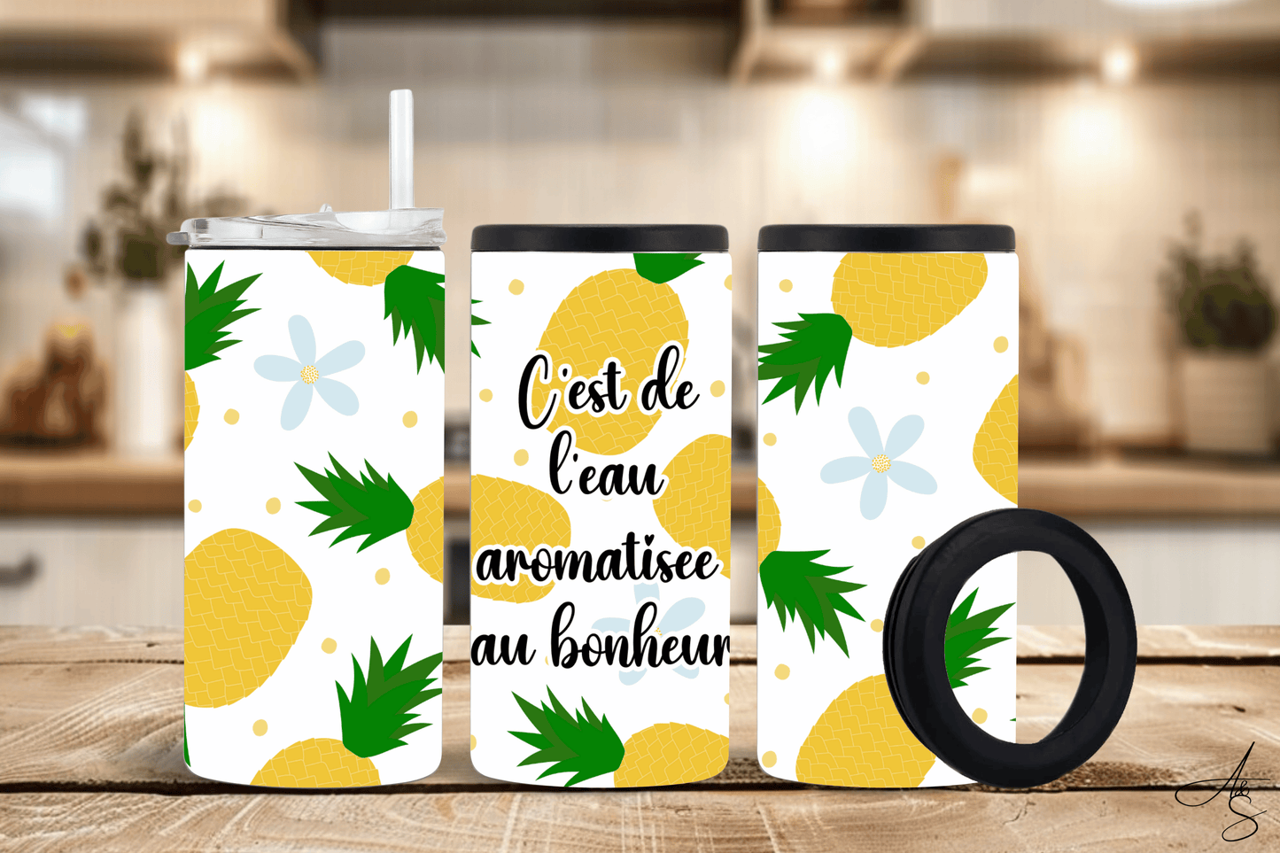 C’est de l’eau aromatisée au bonheur