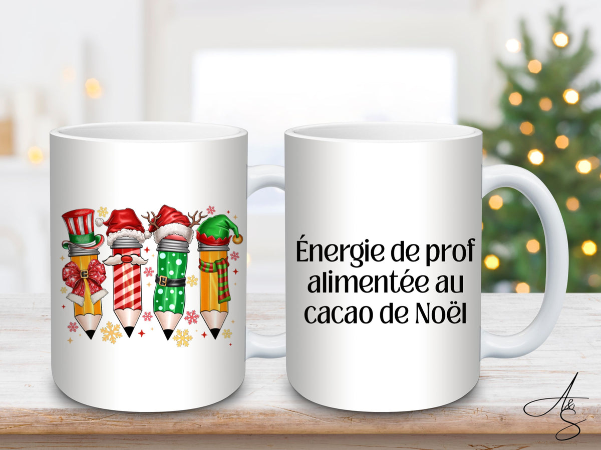 Énergie de prof alimentée au cacao de Noël