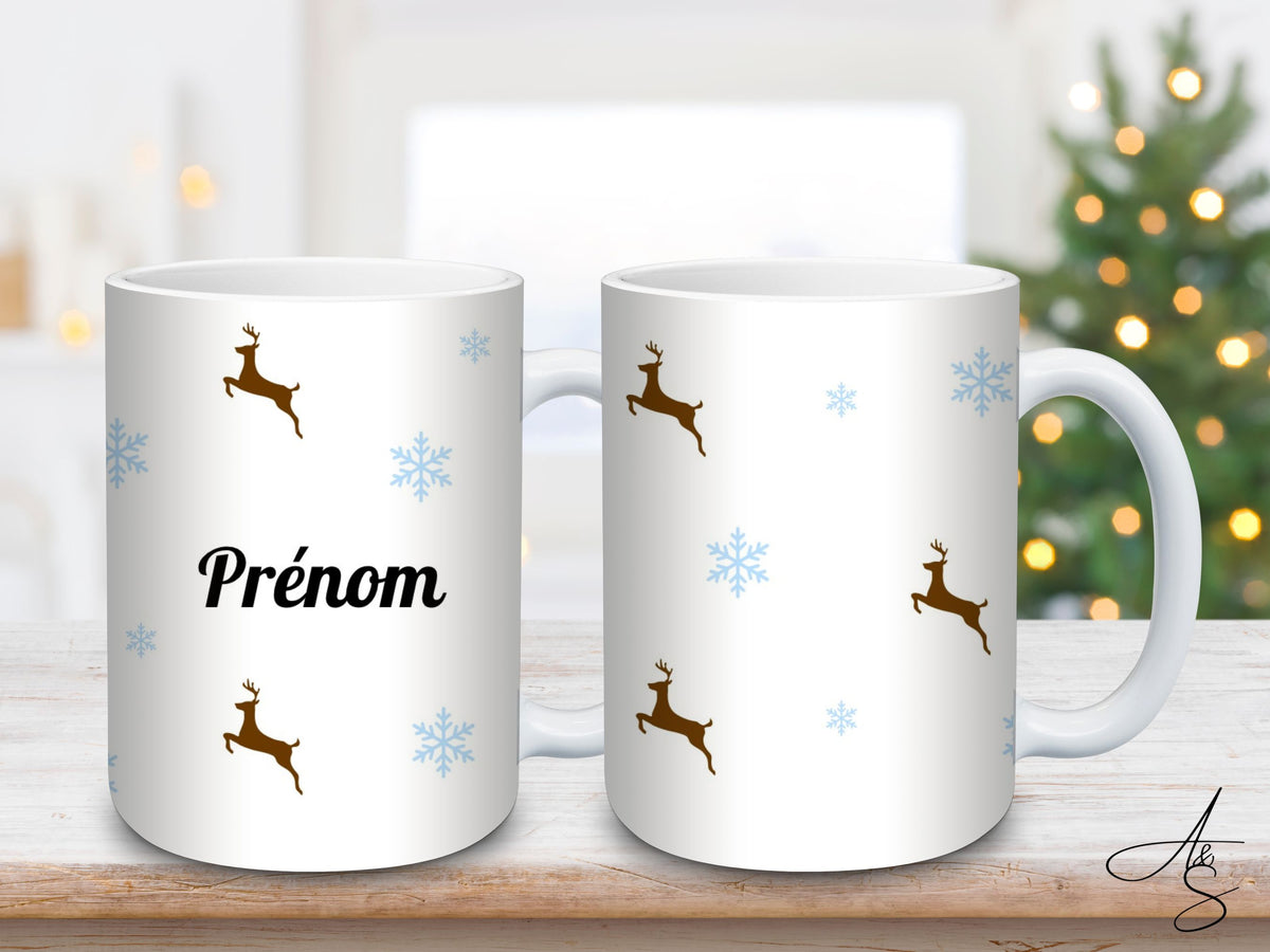 Personnalisé cerfs de Noël