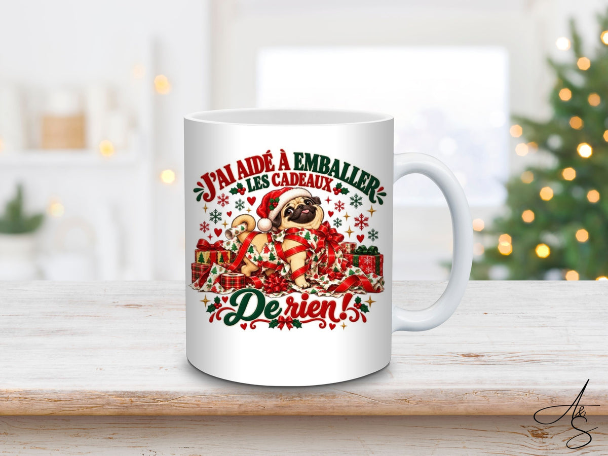 J’ai aidé à emballer les cadeaux, de rien !