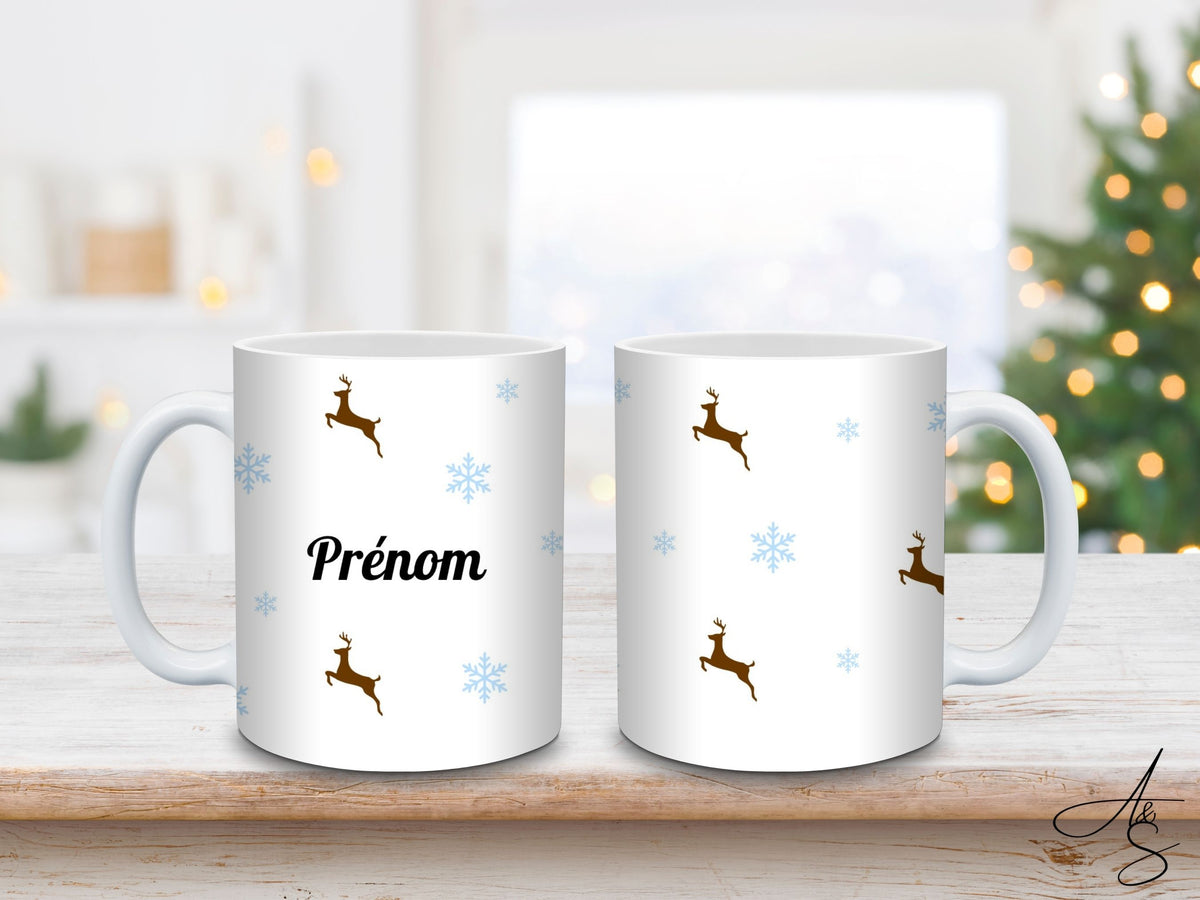 Personnalisé cerfs de Noël