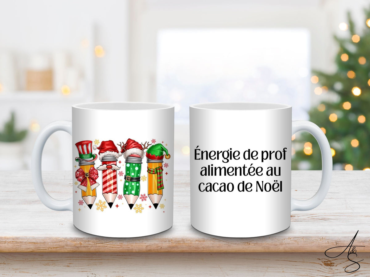 Énergie de prof alimentée au cacao de Noël